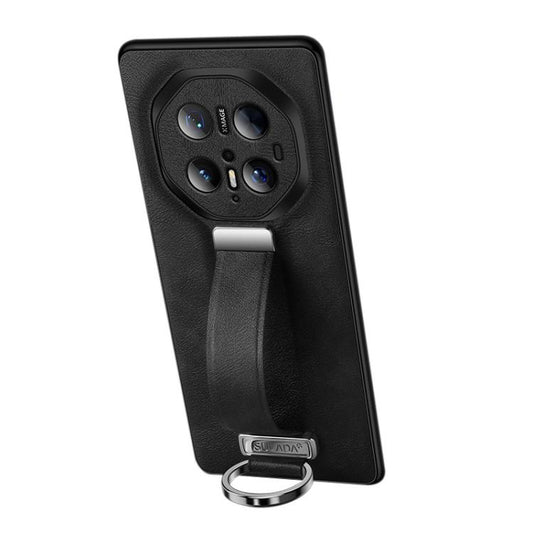 For Huawei Mate 70 RS Ultimate SULADA PC Hybrid Leather Texture Skin Feel Precise Hole Phone Case(Black) by SULADA