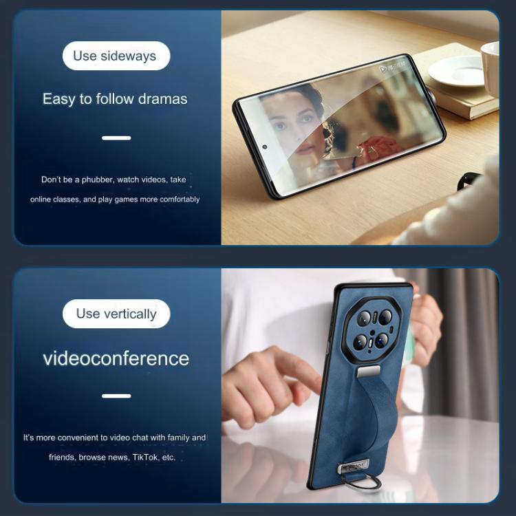 For Huawei Mate 70 RS Ultimate SULADA PC Hybrid Leather Texture Skin Feel Precise Hole Phone Case(Black) by SULADA