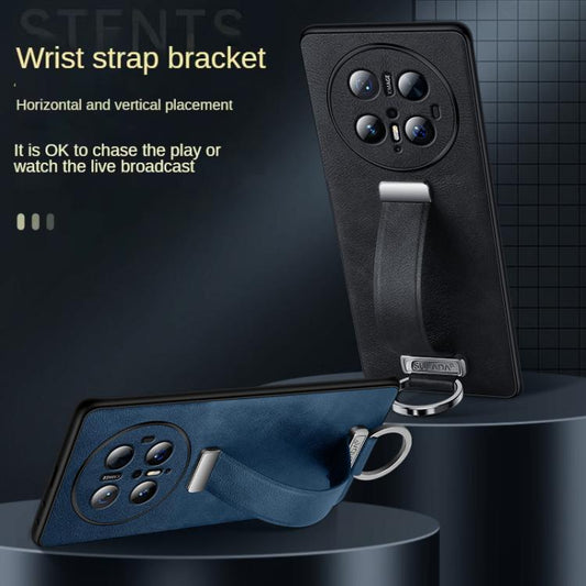 For Huawei Mate 70 Pro / Mate 70 Pro+ SULADA PC Hybrid Leather Texture Skin Feel Precise Hole Phone Case(Black) by SULADA