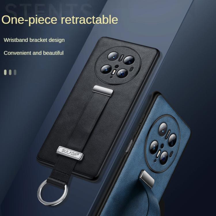 For Huawei Mate 70 Pro / Mate 70 Pro+ SULADA PC Hybrid Leather Texture Skin Feel Precise Hole Phone Case(Black) by SULADA