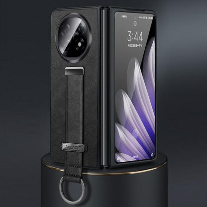 For OPPO Find N5 SULADA PC Hybrid Leather Texture Skin Feel Shockproof Phone Case(Black) by SULADA