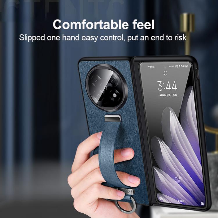 For OPPO Find N5 SULADA PC Hybrid Leather Texture Skin Feel Shockproof Phone Case(Black) by SULADA