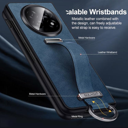 For OPPO Find N5 SULADA PC Hybrid Leather Texture Skin Feel Shockproof Phone Case(Black) by SULADA