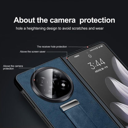 For OPPO Find N5 SULADA PC Hybrid Leather Texture Skin Feel Shockproof Phone Case(Black) by SULADA