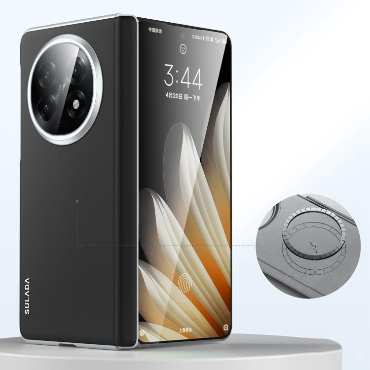 For OPPO Find N5 SULADA Skin Feel Liquid Leather Shockproof Phone Case(Black) by SULADA