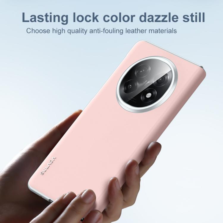 For OPPO Find N5 SULADA Skin Feel Liquid Leather Shockproof Phone Case(Black) by SULADA