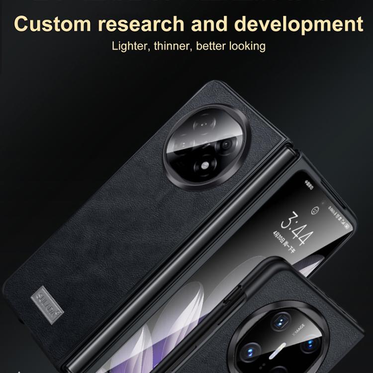 For OPPO Find N5 SULADA Shockproof TPU Hybrid Handmade Leather Phone Case(Brown) by SULADA