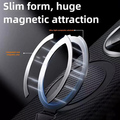 For OPPO Find N5 SULADA Kevlar Texture MagSafe Magnetic Holder Phone Case(Black) by SULADA