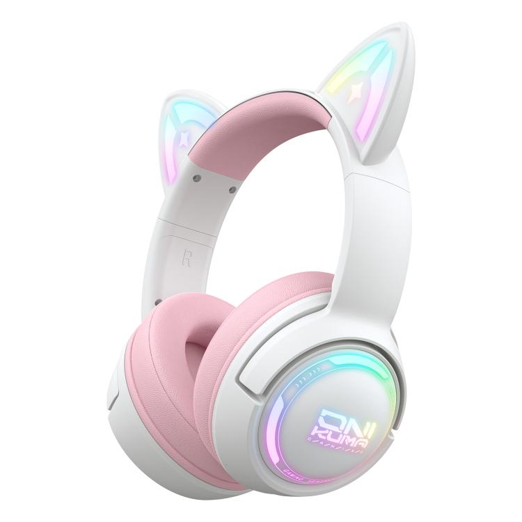 ONIKUMA GT838 2.4G Head-mounted Wireless Bluetooth Headphone(Pink) by ONIKUMA
