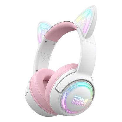 ONIKUMA GT838 2.4G Head-mounted Wireless Bluetooth Headphone(Pink) by ONIKUMA