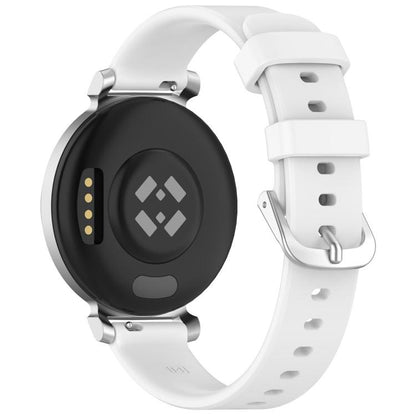 For Garmin Lily 2 xDfind Quick Release Silver Buckle Silicone Watch Band Wristband(White) by xDfind