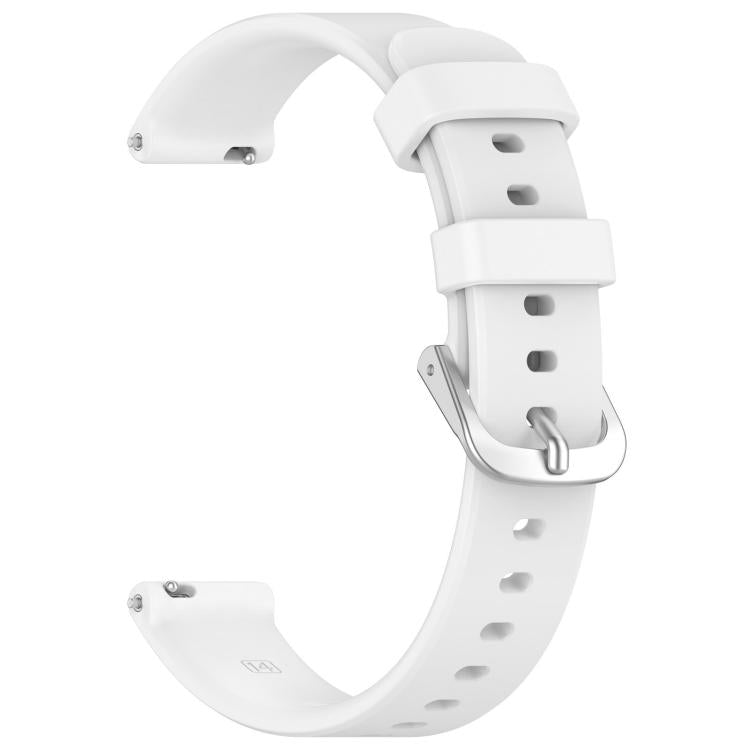 For Garmin Lily 2 xDfind Quick Release Silver Buckle Silicone Watch Band Wristband(White) by xDfind