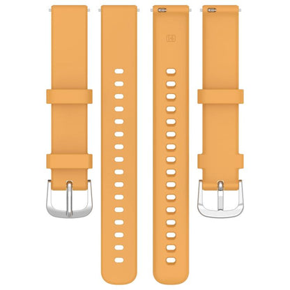 For Garmin Lily 2 xDfind Quick Release Silver Buckle Silicone Watch Band Wristband(White) by xDfind