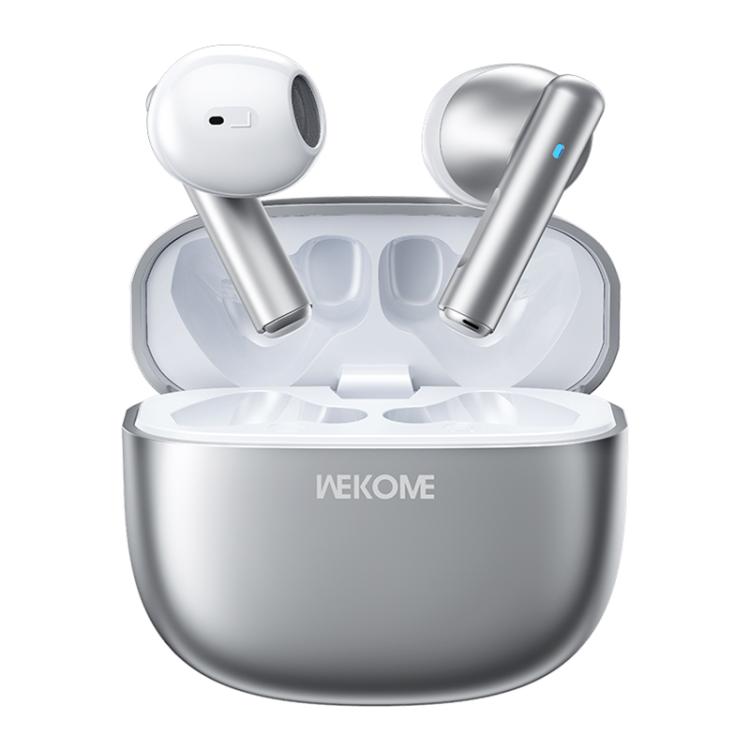 WK WS-19 Kinvoice Series Metal TWS Wireless Earbuds(Silver) by WK