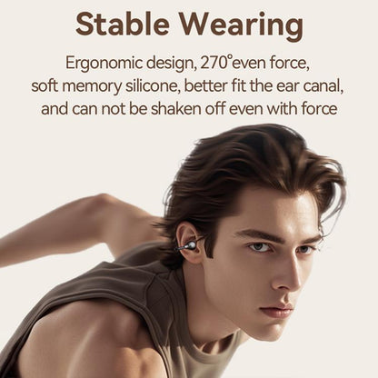 USAMS Echo R02 Clip-On Wireless Bluetooth Earphones(Tarnish) by USAMS