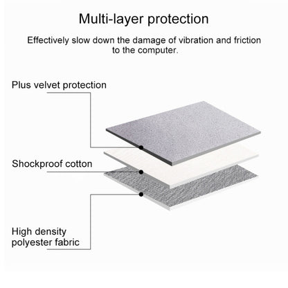 ND01D Felt Sleeve Protective Case Carrying Bag for 13.3 inch Laptop(Dark Grey) by bashfashion