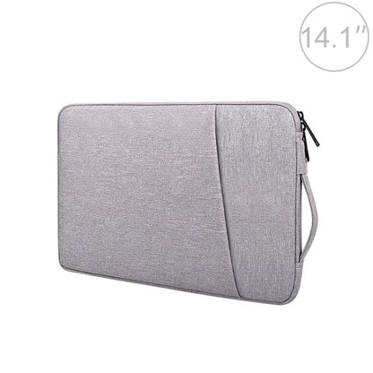 ND01D Felt Sleeve Protective Case Carrying Bag for 14.1 inch Laptop(Grey) by bashfashion