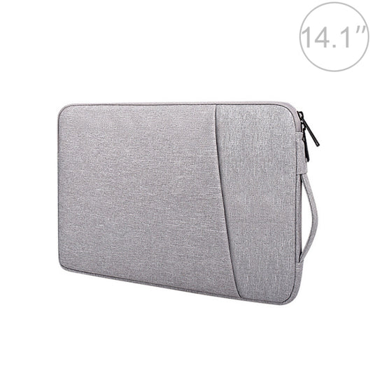 ND01D Felt Sleeve Protective Case Carrying Bag for 14.1 inch Laptop(Grey) by bashfashion