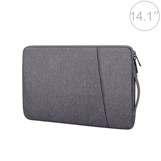 ND01D Felt Sleeve Protective Case Carrying Bag for 14.1 inch Laptop(Dark Grey) by bashfashion