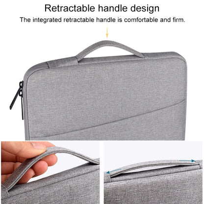 ND01D Felt Sleeve Protective Case Carrying Bag for 15.4 inch Laptop(Grey) by bashfashion