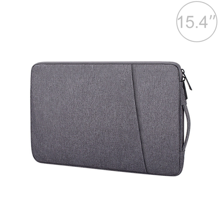 ND01D Felt Sleeve Protective Case Carrying Bag for 15.4 inch Laptop(Dark Grey) by bashfashion