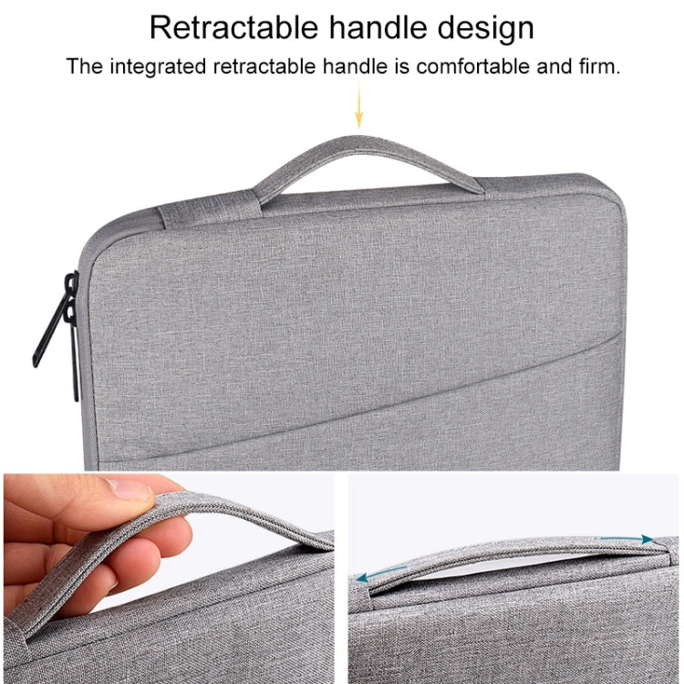 ND01D Felt Sleeve Protective Case Carrying Bag for 15.4 inch Laptop(Dark Grey) by bashfashion