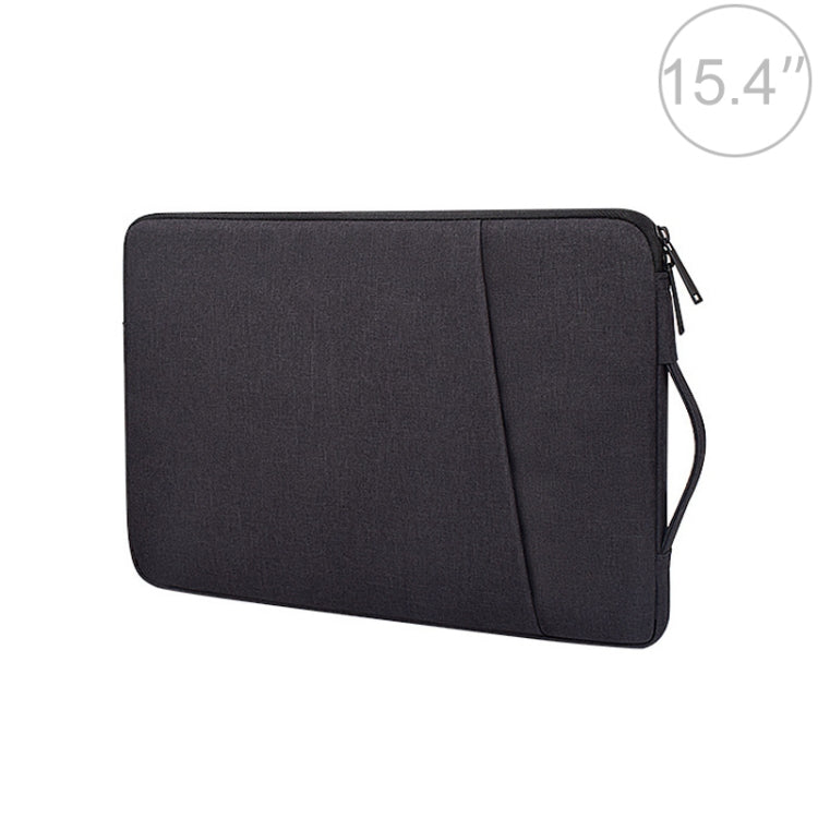 ND01D Felt Sleeve Protective Case Carrying Bag for 15.4 inch Laptop(Black) by bashfashion