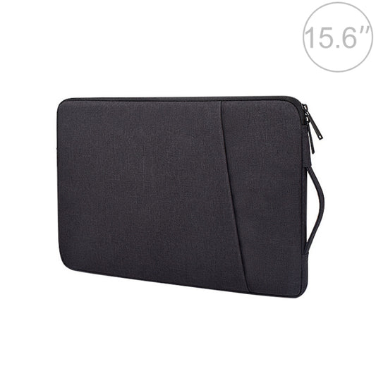 ND01D Felt Sleeve Protective Case Carrying Bag for 15.6 inch Laptop(Black) by bashfashion