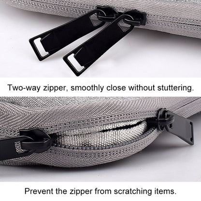 ND01D Felt Sleeve Protective Case Carrying Bag for 15.6 inch Laptop(Black) by bashfashion