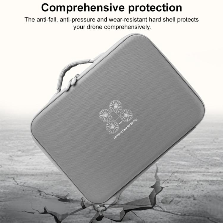 For DJI Flip BRDRC Drone Portable Case Single Shoulder Messenger Bag Handbag(Grey) by BRDRC