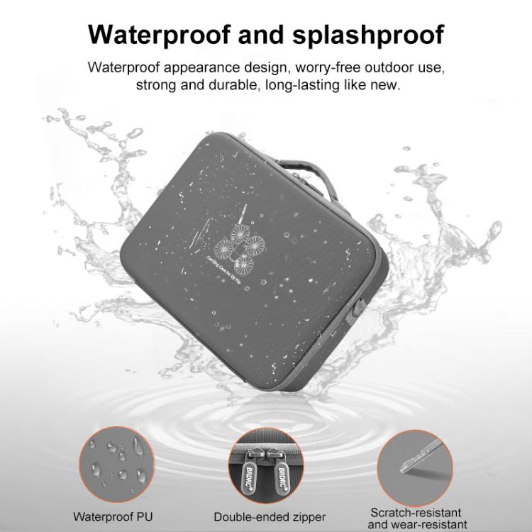 For DJI Flip BRDRC Drone Portable Case Single Shoulder Messenger Bag Handbag(Grey) by BRDRC