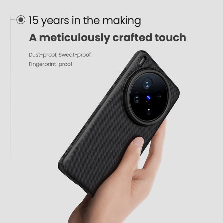 For vivo X200 Ultra NILLKIN Frosted Shield Pro PC + TPU Phone Case(Black) by NILLKIN