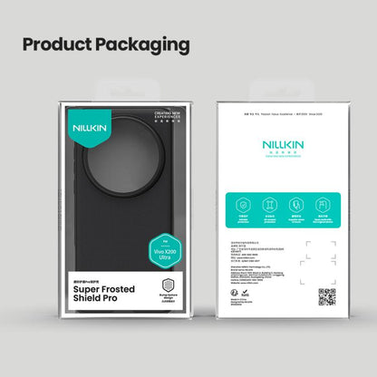 For vivo X200 Ultra NILLKIN Frosted Shield Pro PC + TPU Phone Case(Black) by NILLKIN