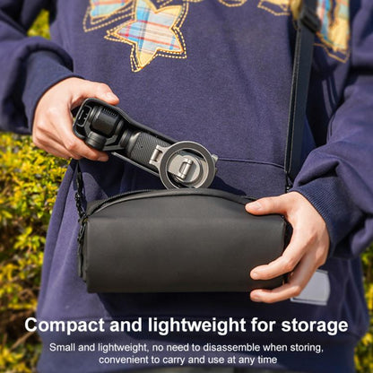 For DJI Osmo Pocket 3 BRDRC Smartphone Teleprompter Stand Desktop Clamp Cold Shoe Extension Mount(Dark Grey) by BRDRC