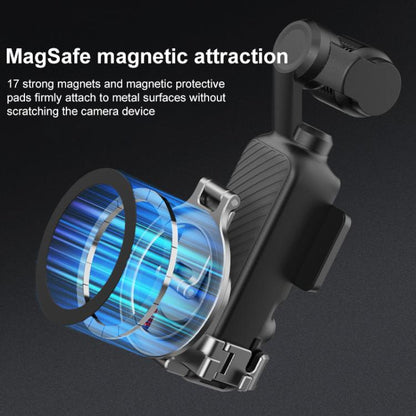 For DJI Osmo Pocket 3 BRDRC Smartphone Teleprompter Stand Desktop Clamp Cold Shoe Extension Mount(Dark Grey) by BRDRC