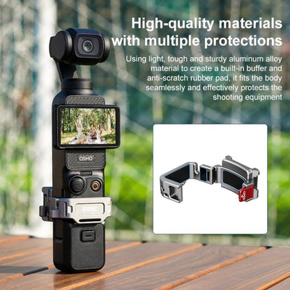 For DJI Osmo Pocket 3 BRDRC Quick Assembly Multi-function Cold Shoe Extension Mount(Dark Grey) by BRDRC