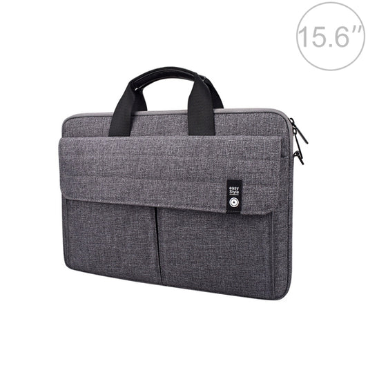 ST08 Handheld Briefcase Carrying Storage Bag without Shoulder Strap for 15.6 inch Laptop(Grey) by bashfashion