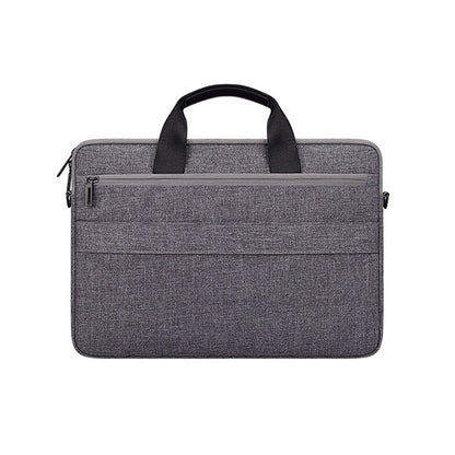 ST08 Handheld Briefcase Carrying Storage Bag without Shoulder Strap for 15.6 inch Laptop(Grey) by bashfashion