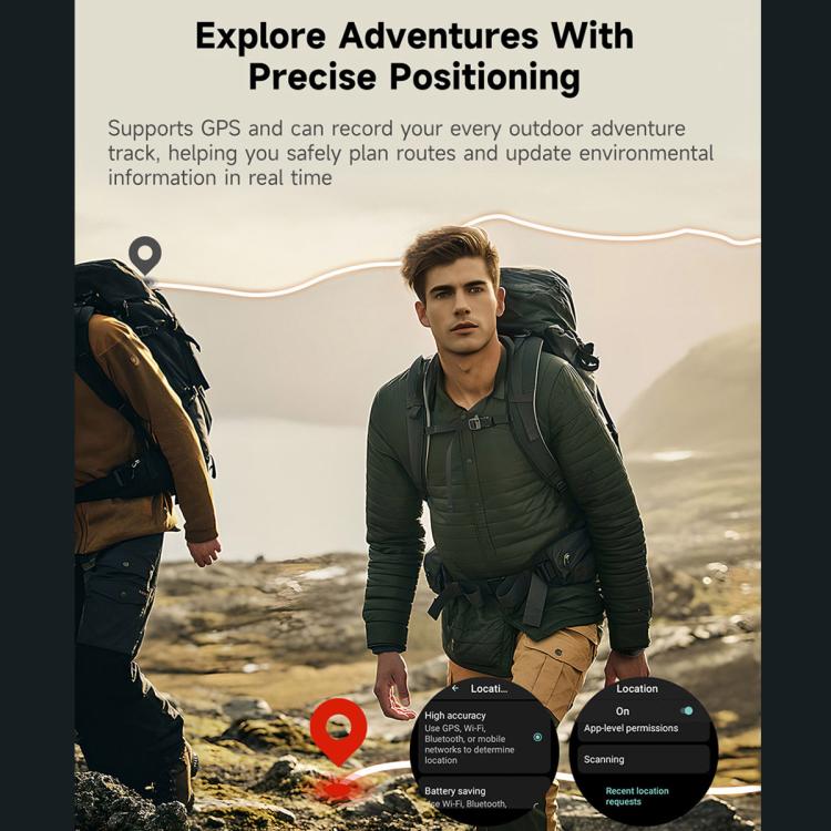 UNIWA DM300 4G Android Watch Phone, 2GB+16GB, 1.43 inc Unisoc SL8541E Quad Core, Support Heart Rate / Blood Oxygen(Black) by UNIWA