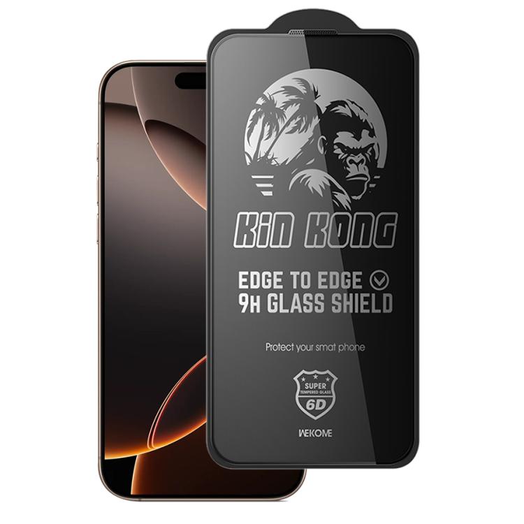 For iPhone 16 Pro Max WK WTP-097 Jungle Series Kinkong 6D Curved Privacy Tempered Glass Film by WK