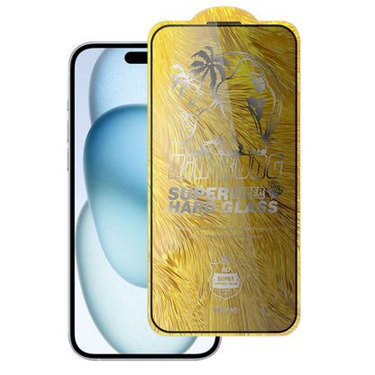 For iPhone 16 Plus / 15 Plus WK WTP-104 Jungle Series Kinkong Kyanite Ultra-hard 9D Curved Privacy Aluminum Glass Film by WK