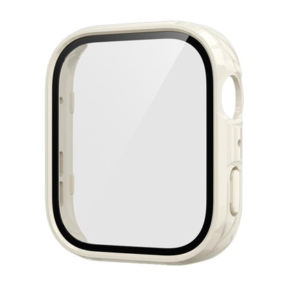 For Huawei Watch Fit 4 Tempered Film Integrated PC Watch Protective Case(Ivory White) by bashfashion