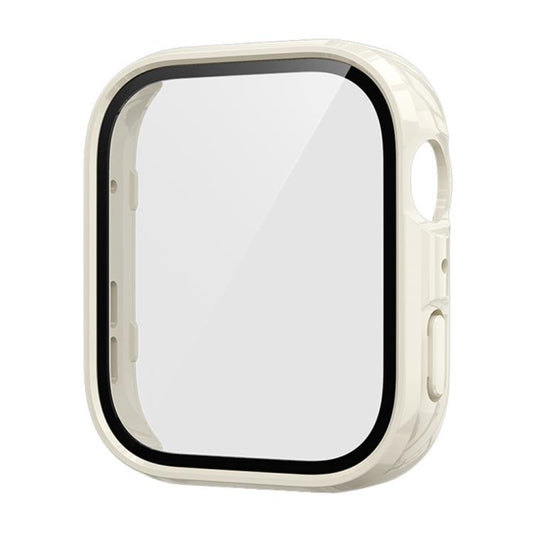 For Huawei Watch Fit 4 Tempered Film Integrated PC Watch Protective Case(Ivory White) by bashfashion