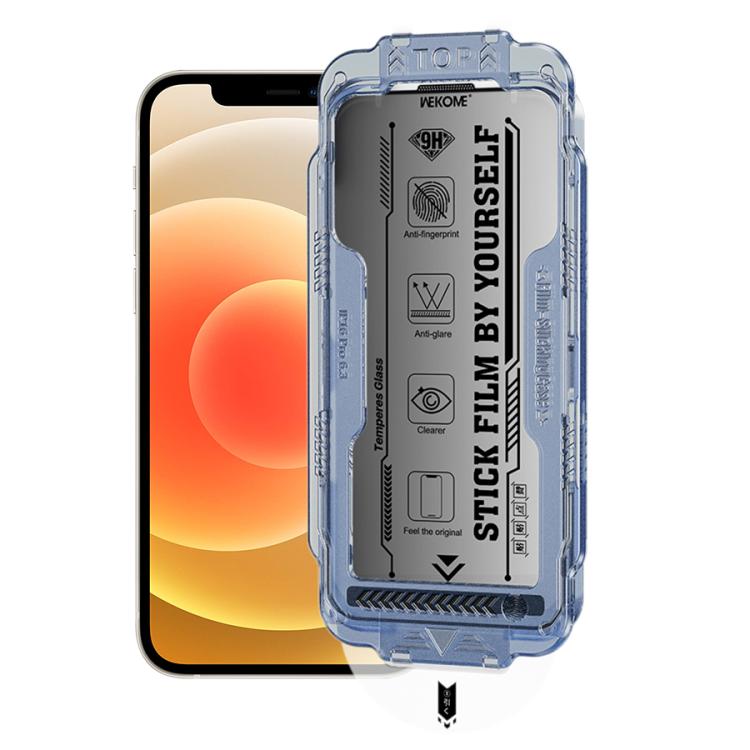 For iPhone 12 / 12 Pro WK WTP-116 Easy Install 6D Curved Ultra-Fine Edge Privacy Tempered Glass Film by WK