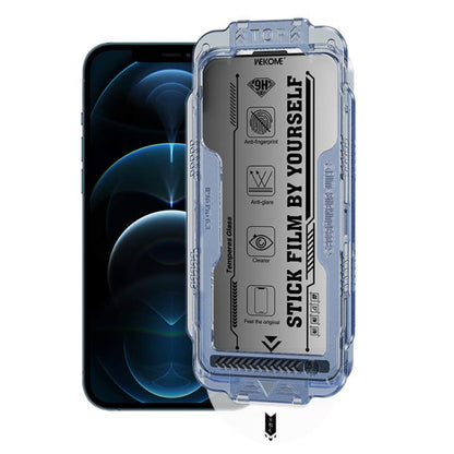 For iPhone 12 Pro Max WK WTP-116 Easy Install 6D Curved Ultra-Fine Edge Privacy Tempered Glass Film by WK