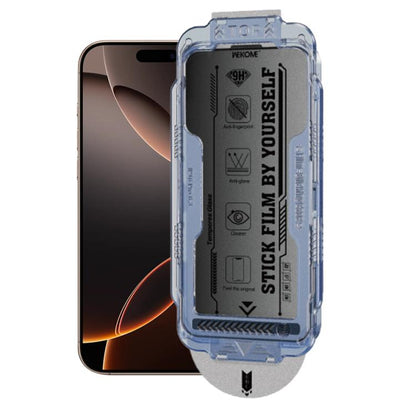 For iPhone 16 Pro Max WK WTP-118 Easy Install 6D Curved Ultra-Fine Edge Frosted Privacy Tempered Glass Film by WK