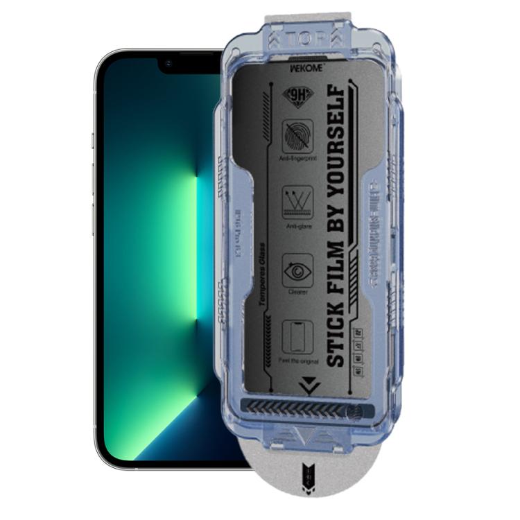 For iPhone 13 Pro Max / 14 Plus WK WTP-118 Easy Install 6D Curved Ultra-Fine Edge Frosted Privacy Tempered Glass Film by WK