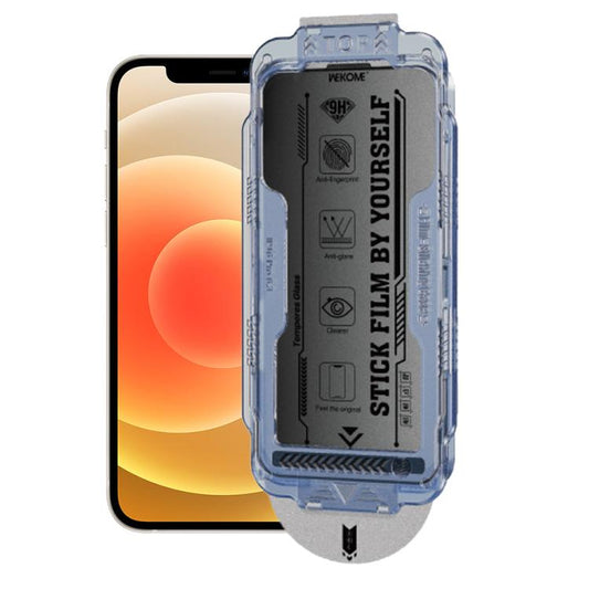 For iPhone 12 / 12 Pro WK WTP-118 Easy Install 6D Curved Ultra-Fine Edge Frosted Privacy Tempered Glass Film by WK
