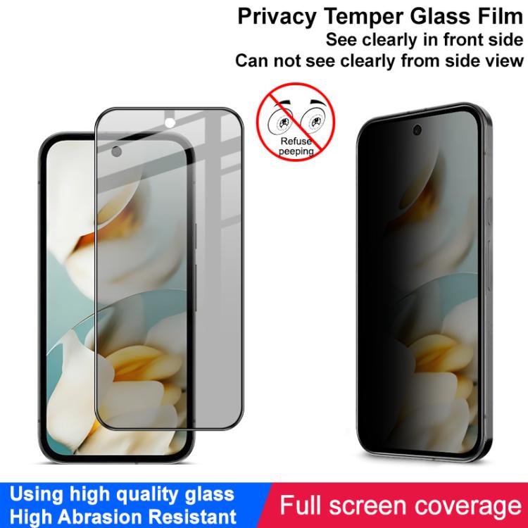 For Google Pixel 9a imak HD Full Screen Privacy Tempered Glass Protective Film by imak