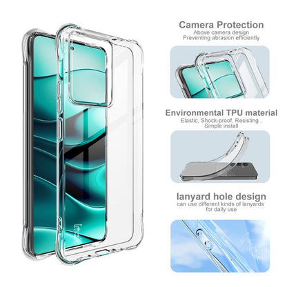 For Realme 14 5G Global imak Shockproof Airbag TPU Phone Case(Transparent) by imak